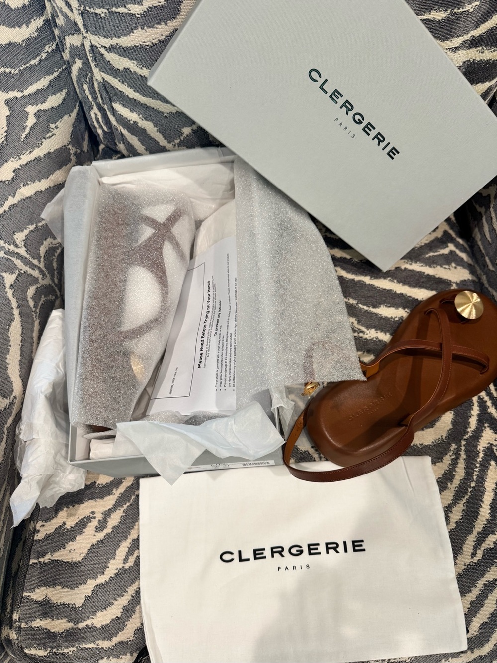 The Clergerie Paris Gladiator LIFE brown gold sandals NEW IN BOX RETAILED $200+